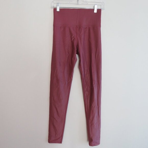 CARBON38 High Rise 7/8 Leggings Takara Shine in Azalea Dusky Pink - Size S - Picture 3 of 14